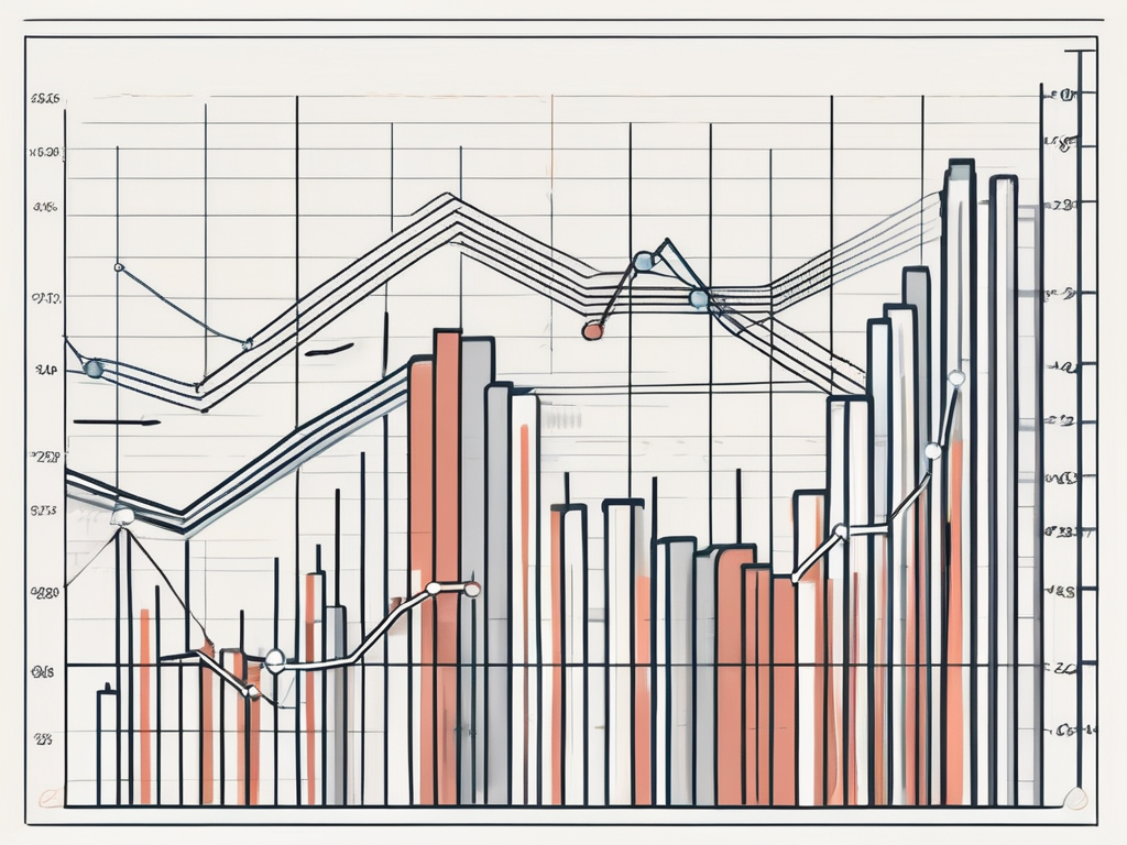 A digital chart or graph representing financial data